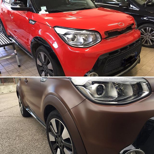 The Brown bagcar #carwrapping #car #cartuning #tuning #brown #fashion #fashiondesigner #defilus #kiasoulclub #kiamotors #colorspecialist #personalizzato #graphicdesign #likeforlikes #moda #nopaint